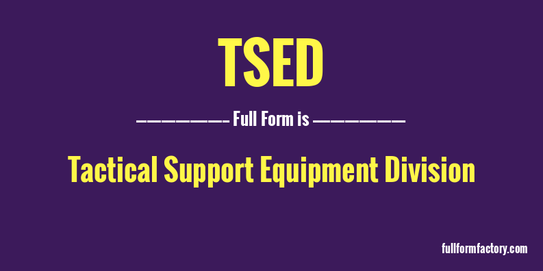 tsed-full-form