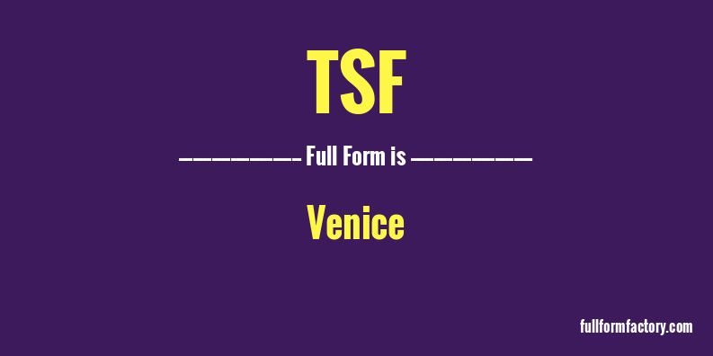 tsf-full-form