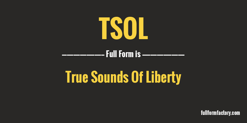 tsol-full-form