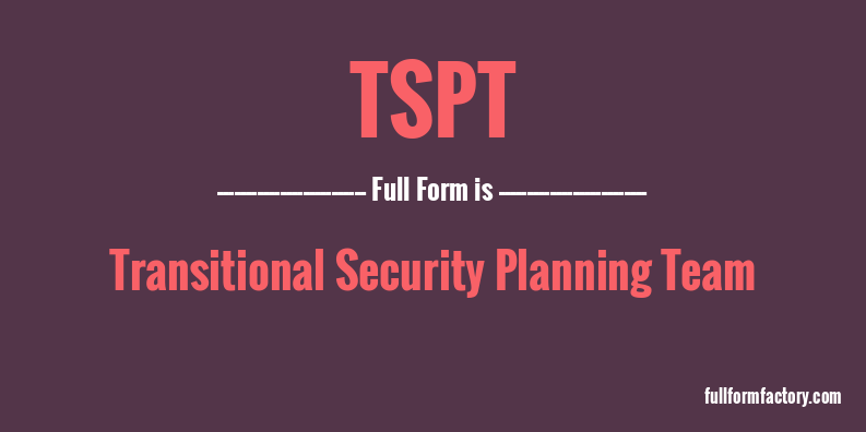 tspt-full-form