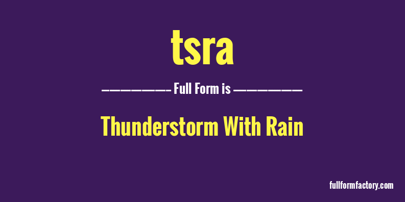 tsra-full-form