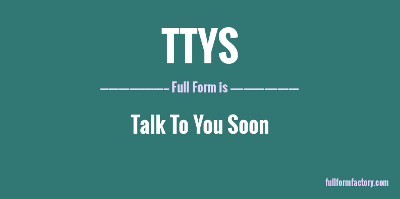 ttys-full-form