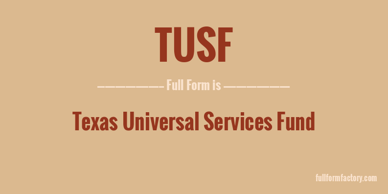 tusf-full-form