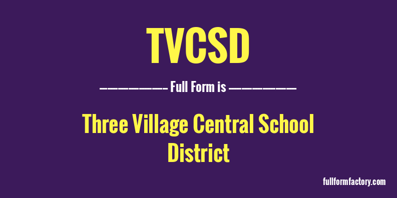 tvcsd-full-form
