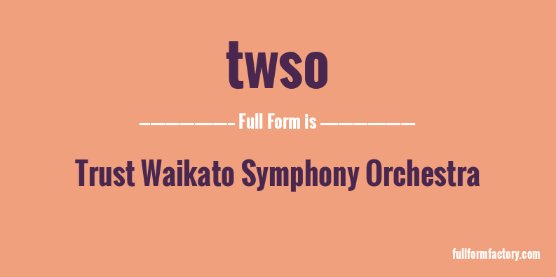 twso-full-form
