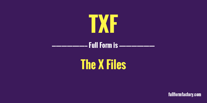 txf-full-form
