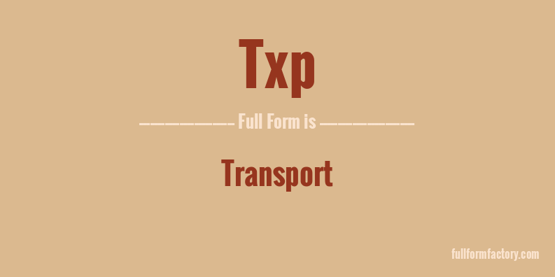 txp-full-form