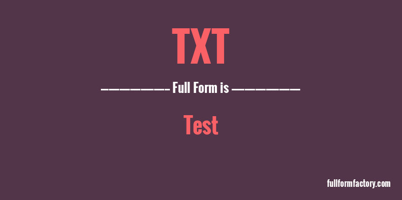 txt-full-form