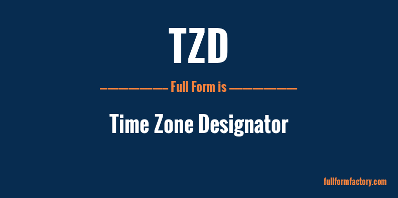 tzd-full-form