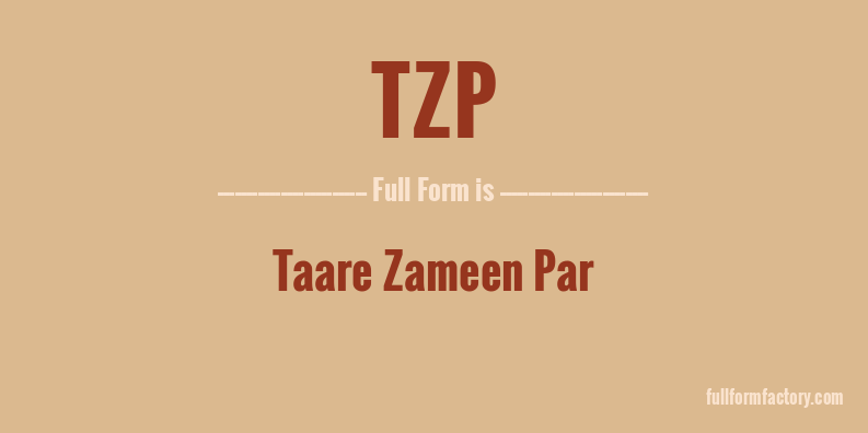 tzp-full-form