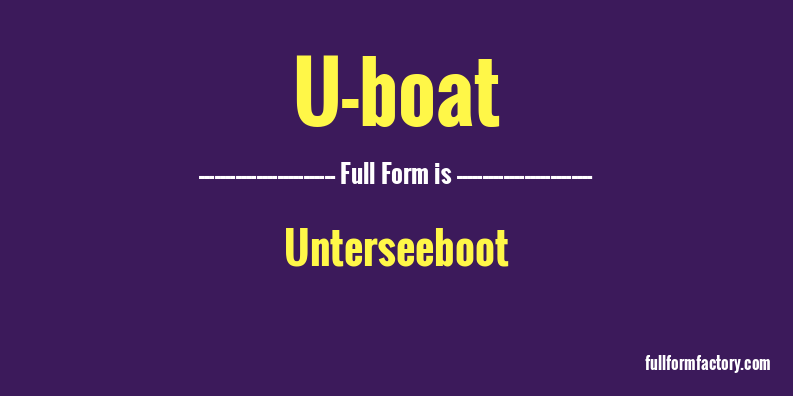 u-boat-full-form