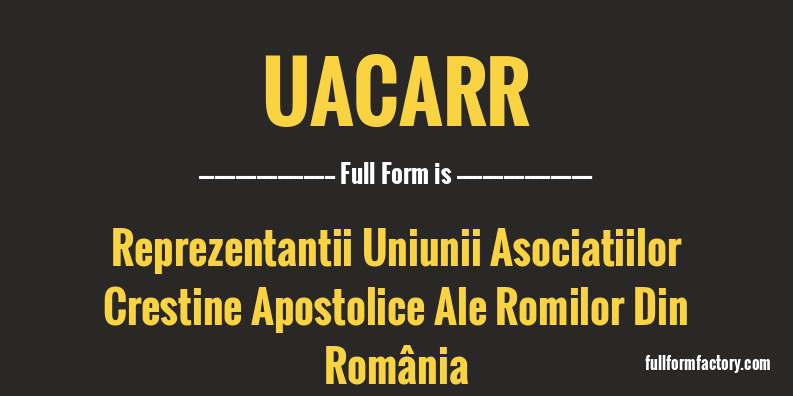 uacarr-full-form