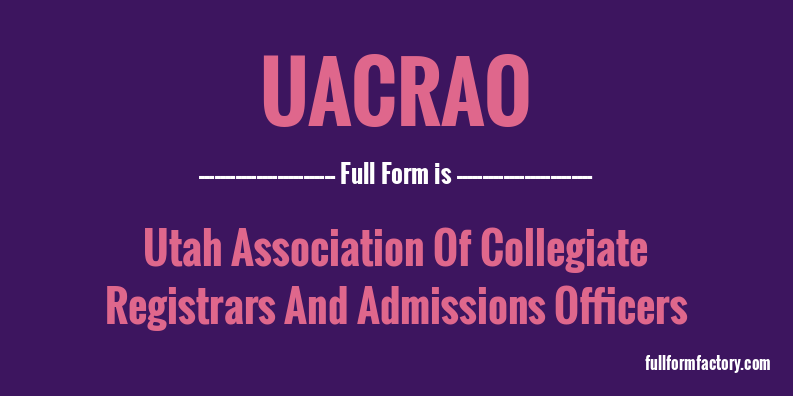 uacrao-full-form