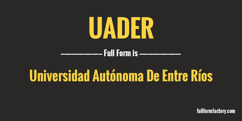 uader-full-form