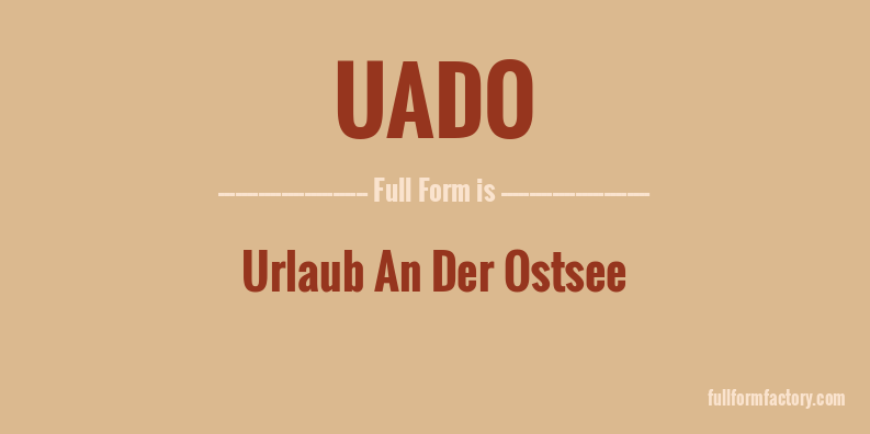 uado-full-form
