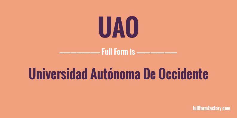 uao-full-form