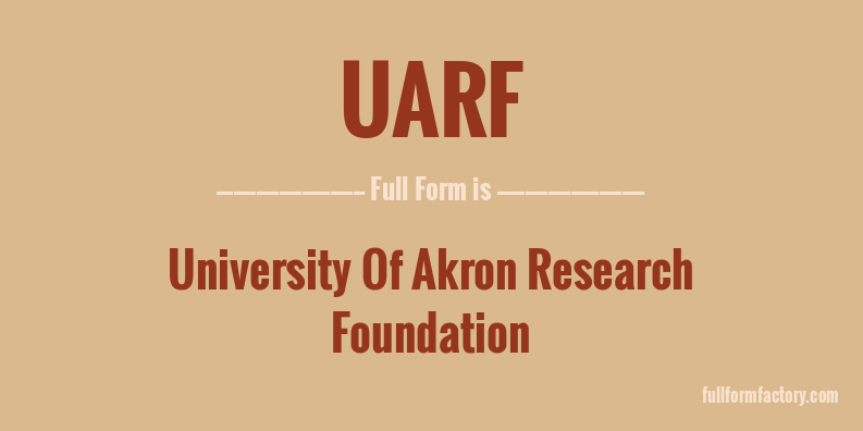 uarf-full-form