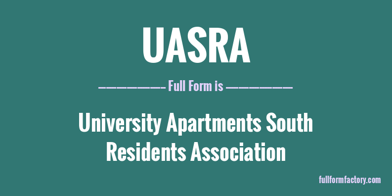 uasra-full-form