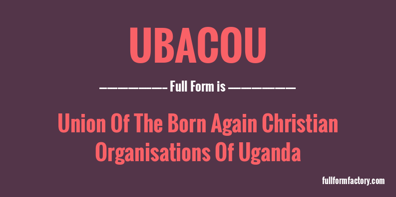 ubacou-full-form
