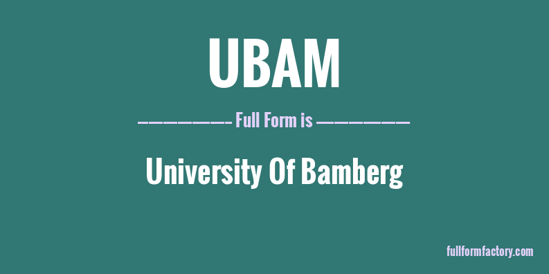 ubam-full-form