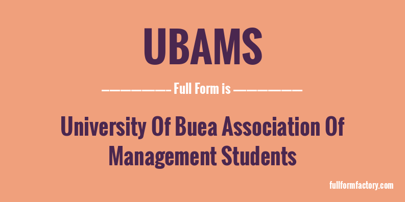 ubams-full-form
