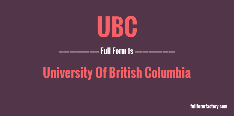 ubc-full-form