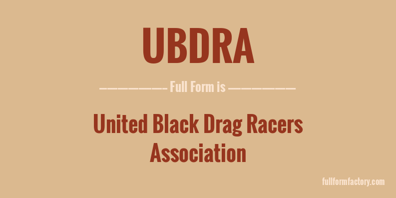 ubdra-full-form