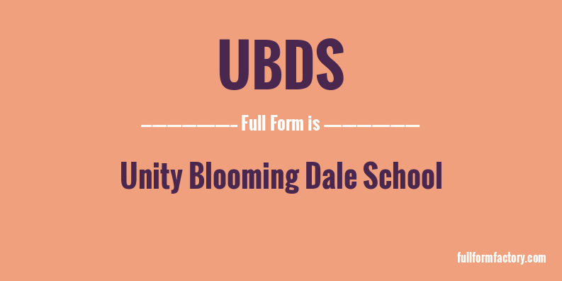 ubds-full-form