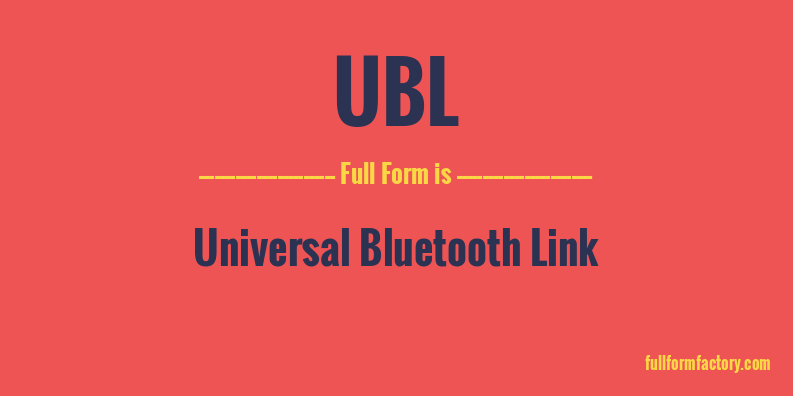 ubl-full-form