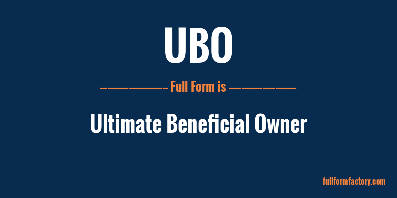 ubo-full-form