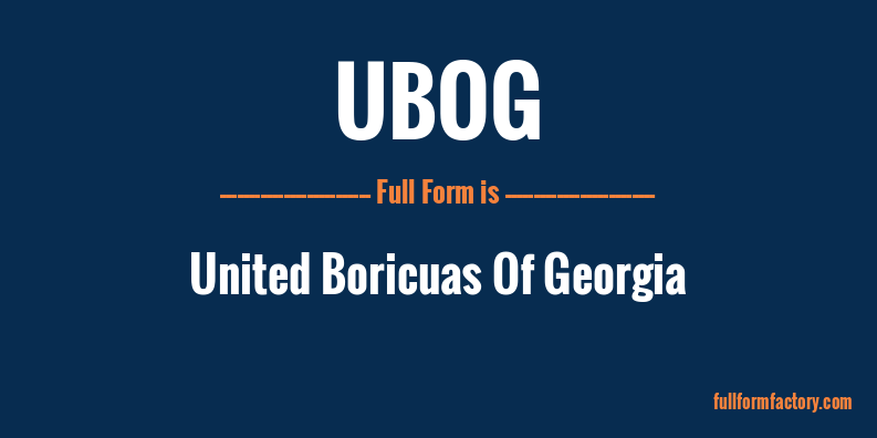 ubog-full-form