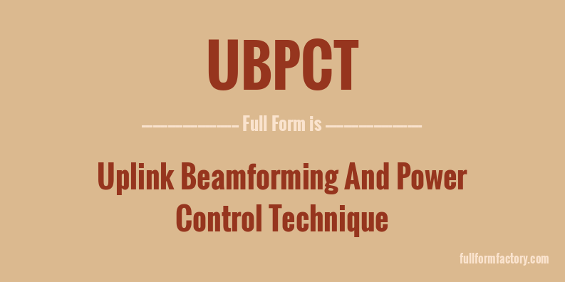 ubpct-full-form