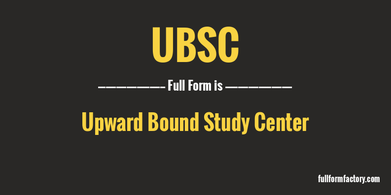 ubsc-full-form