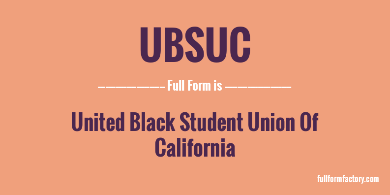 ubsuc-full-form