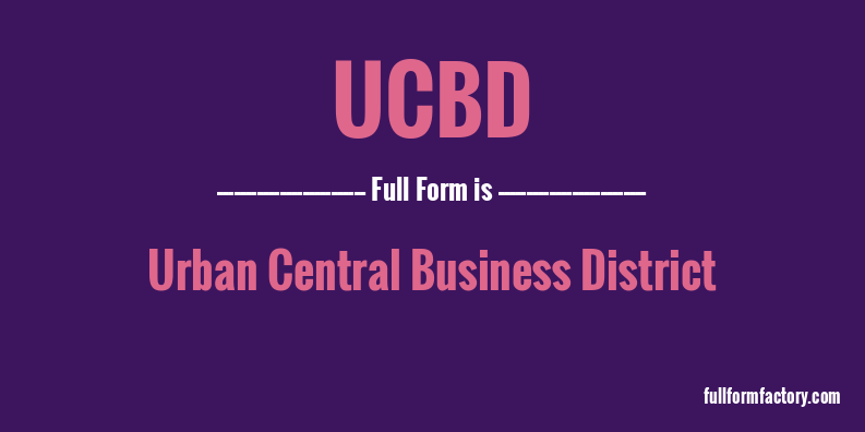 ucbd-full-form