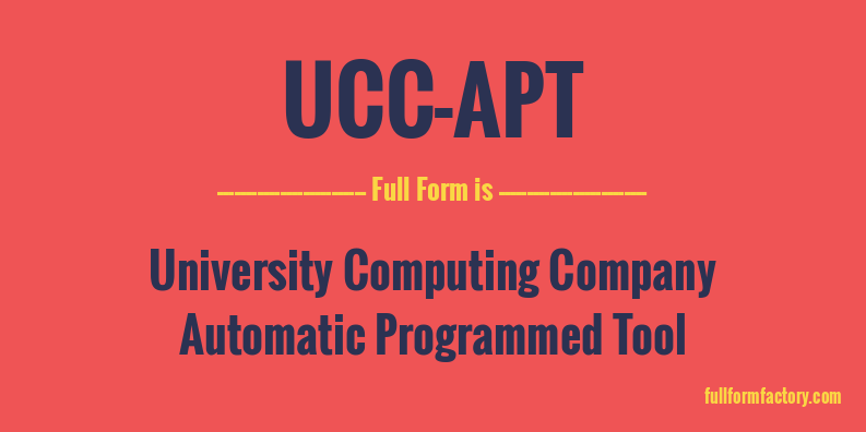 ucc-apt-full-form