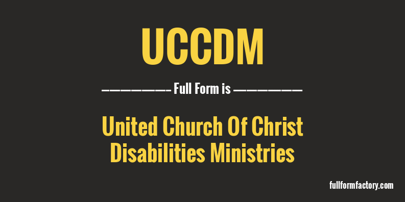 uccdm-full-form