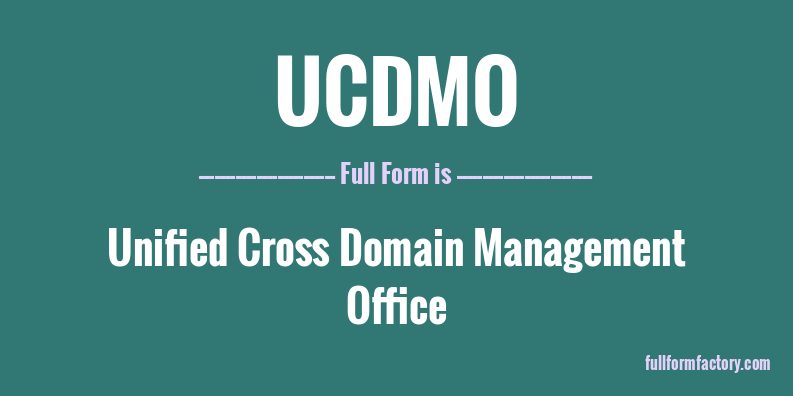 ucdmo-full-form