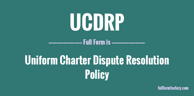 ucdrp-full-form