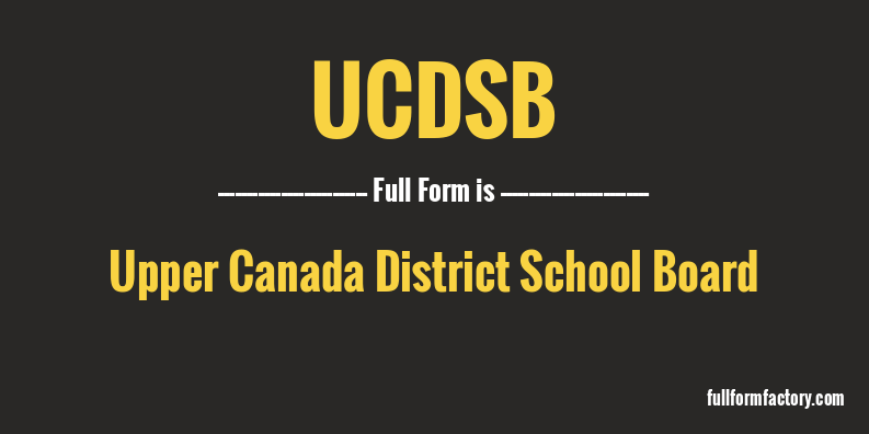 ucdsb-full-form