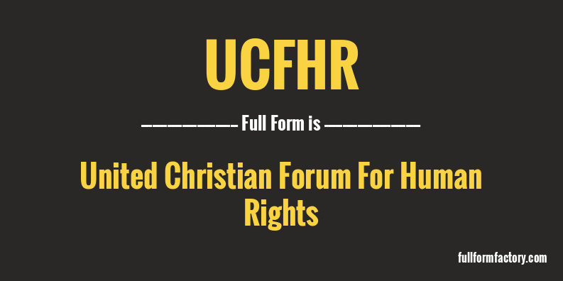ucfhr-full-form