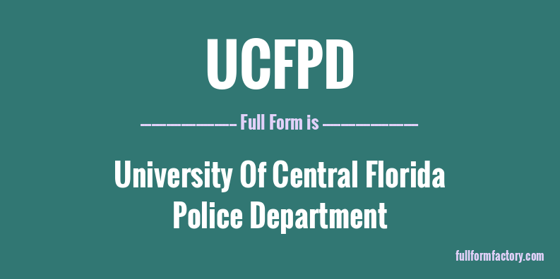 ucfpd-full-form
