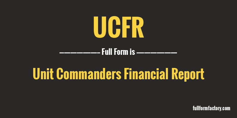 ucfr-full-form
