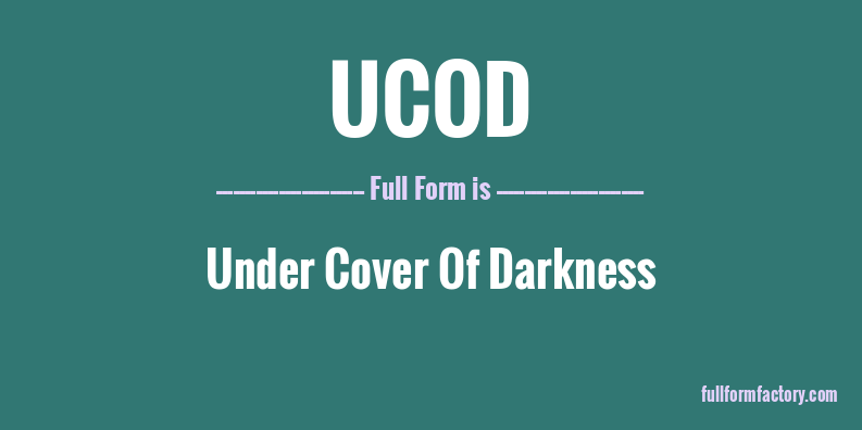 ucod-full-form