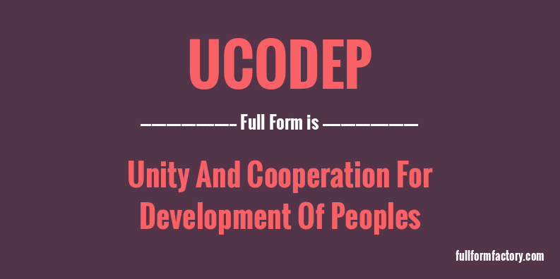 ucodep-full-form