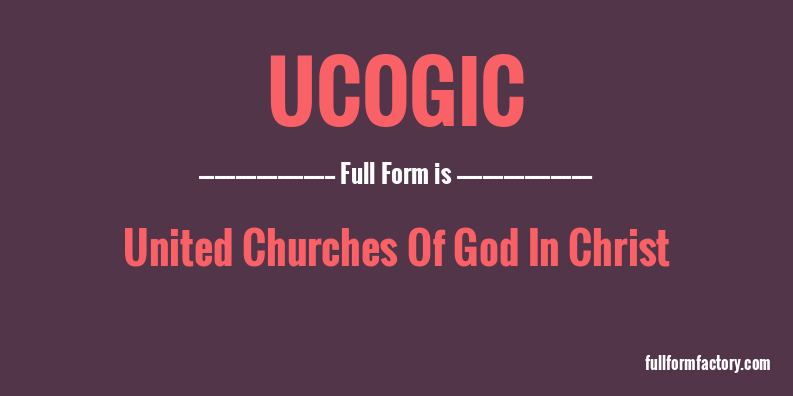 ucogic-full-form