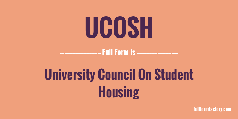 ucosh-full-form