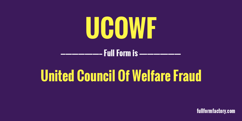 ucowf-full-form