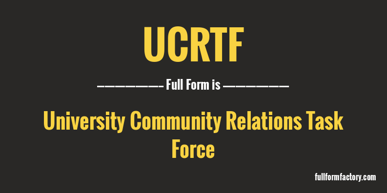 ucrtf-full-form