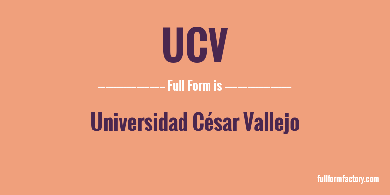 ucv-full-form